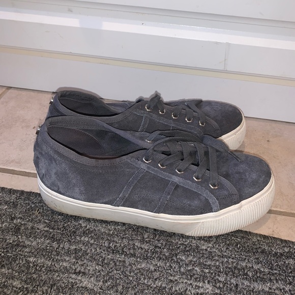 Steve Madden Grey Platform Fancy Sneaker - Picture 3 of 3